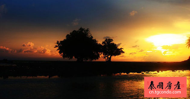 nai yang beach sunset 普吉岛奈杨海滩日落