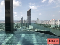 泰国曼谷沙吞湄南河景高层公寓出租,45平一房